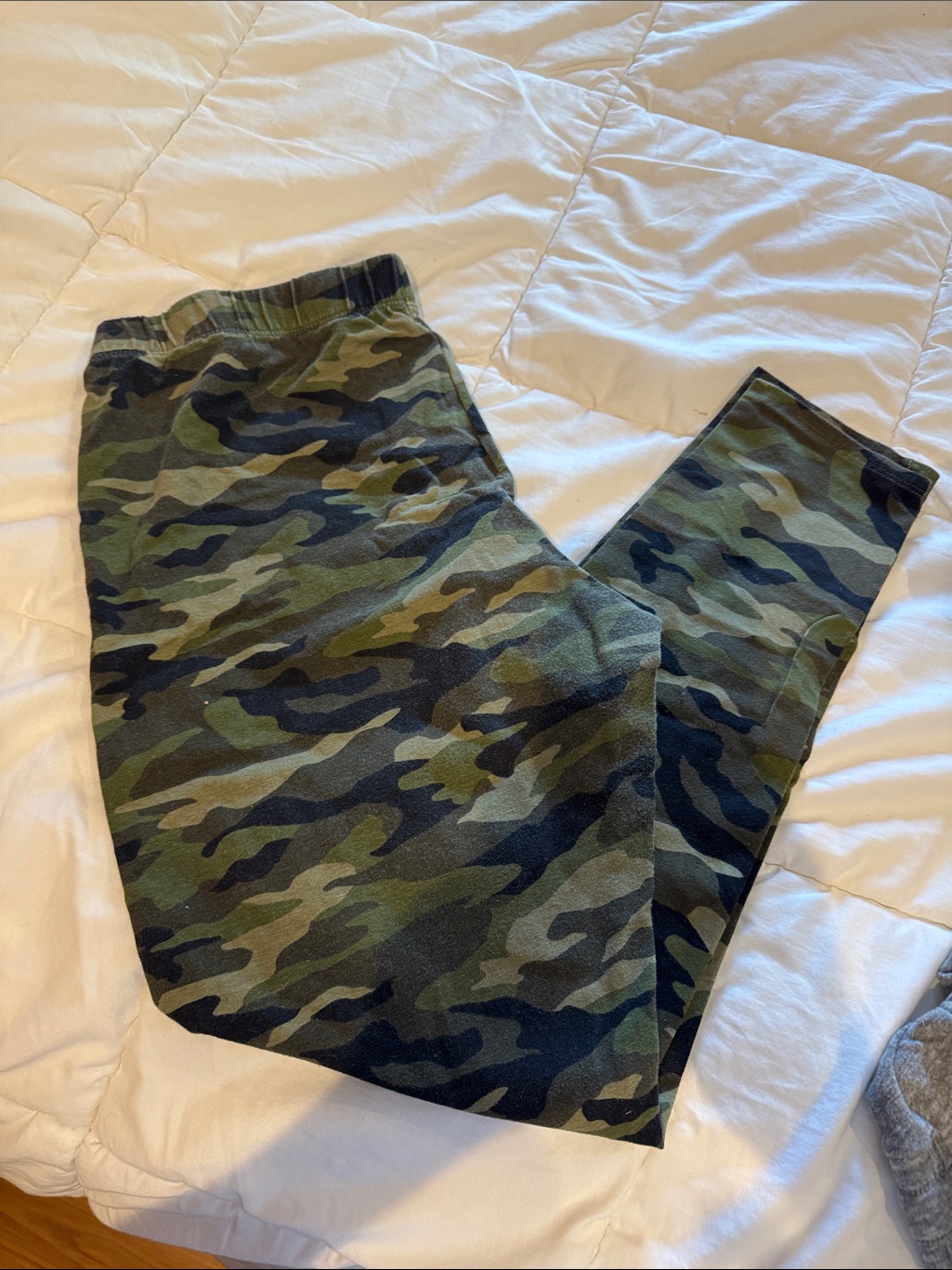 No Boundaries Olive & Black Camo Leggings